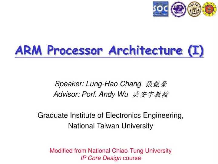 arm processor architecture i n.
