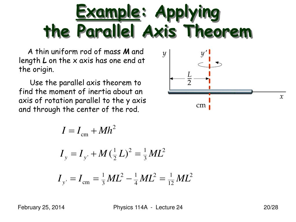 PPT - Physics 114A - Mechanics Lecture 24 (Walker: Ch. 10.4-6 ...