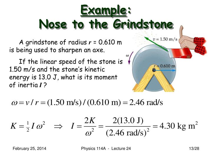 PPT Physics 114A Mechanics Lecture 24 (Walker Ch. 10.46) Rotational Inertia February 25
