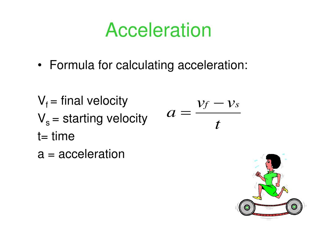How to calculate acceleration equation