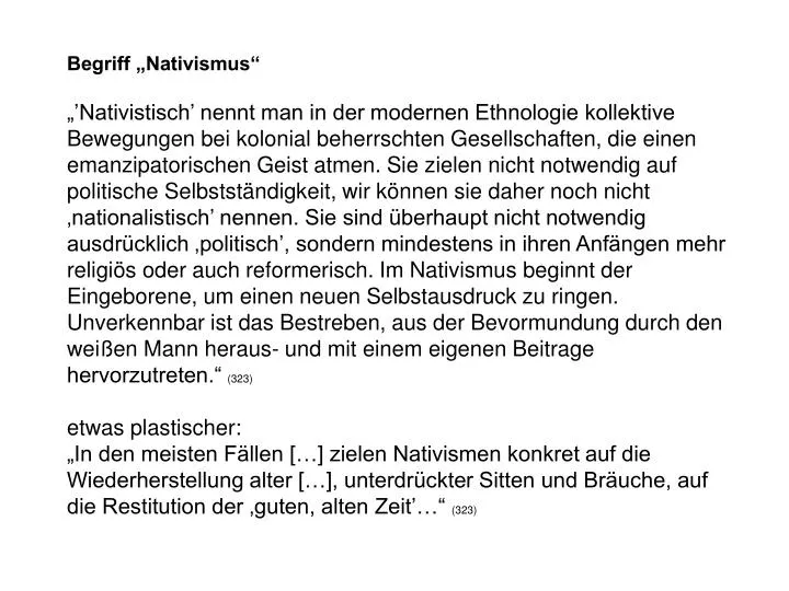 Nativismus PPT - Begriff „Nativismus“ PowerPoint Presentation, free download - ID ...