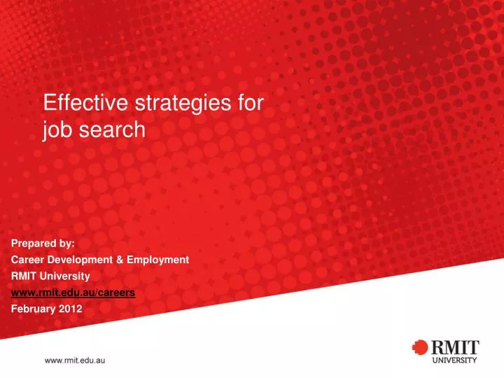 PPT - Effective Strategies For Job Search PowerPoint Presentation, Free ...