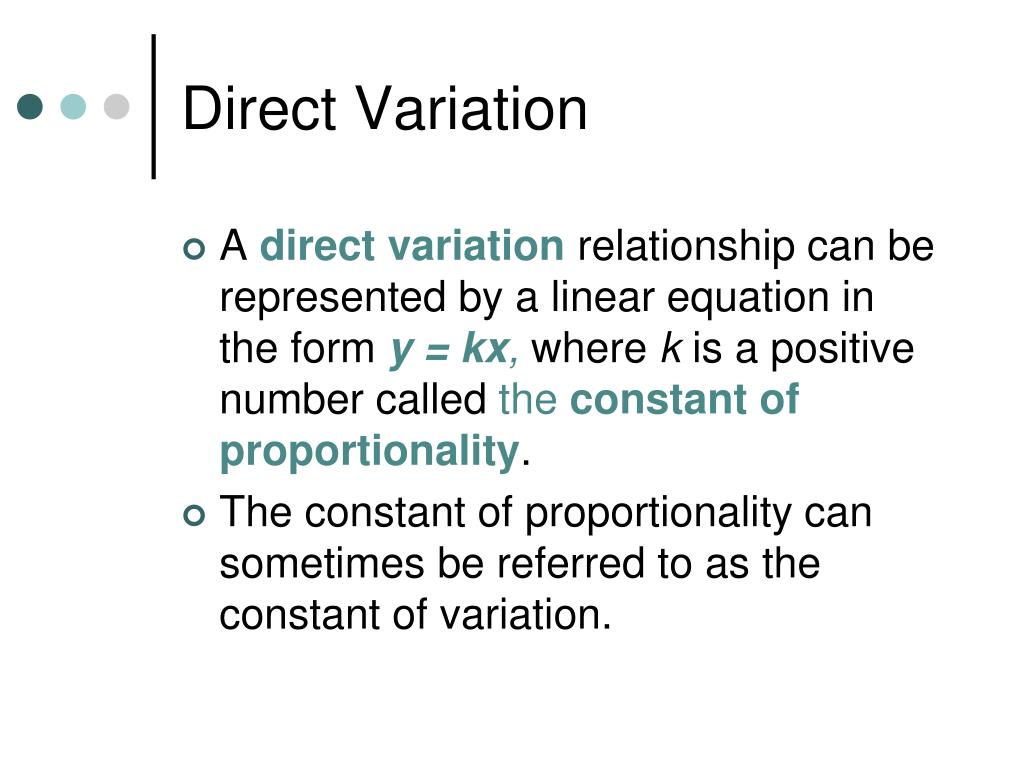 PPT - Direct Variation PowerPoint Presentation, free download - ID:6190099