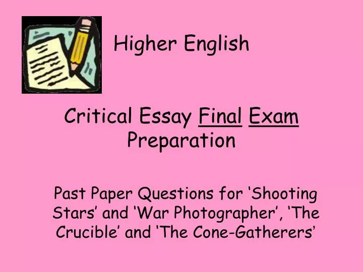 Passages higher english critical essay help review academic Higher english critical essay help
