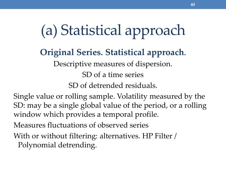 statistical approaches statistical approaches