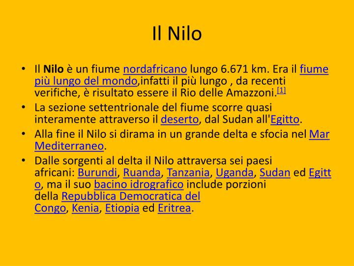 Dove Nasce Il Nilo E Dove Sfocia