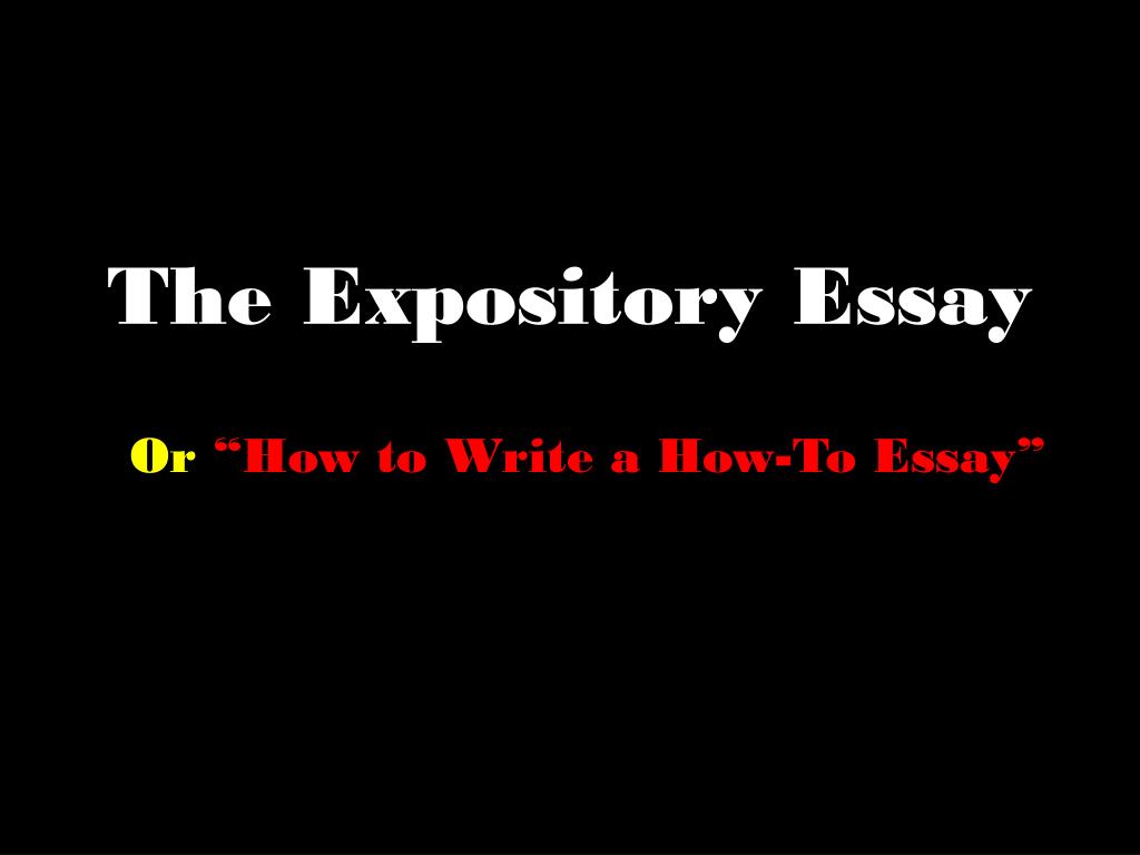 expository essay powerpoint