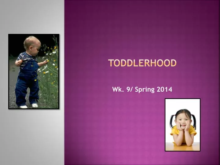 PPT - Toddlerhood PowerPoint Presentation, free download - ID:6192456
