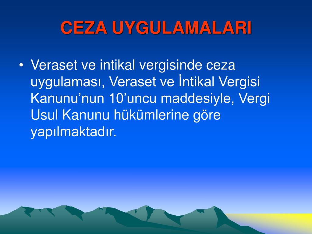 Veraset ve intikal vergisinde vergi ziyaı cezası