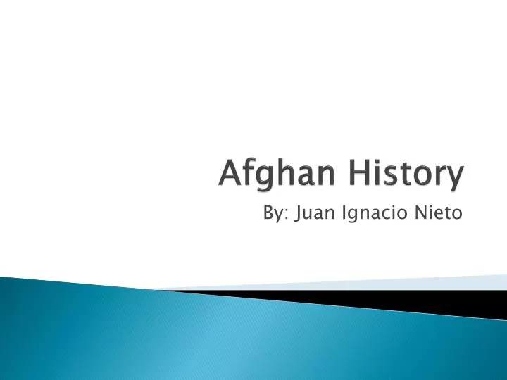 afghan history n.
