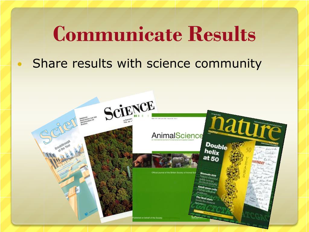 Communicate Results Scientific Method Example Communicate Results Scientific Method Example