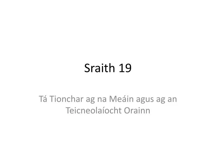 sraith 19 n.