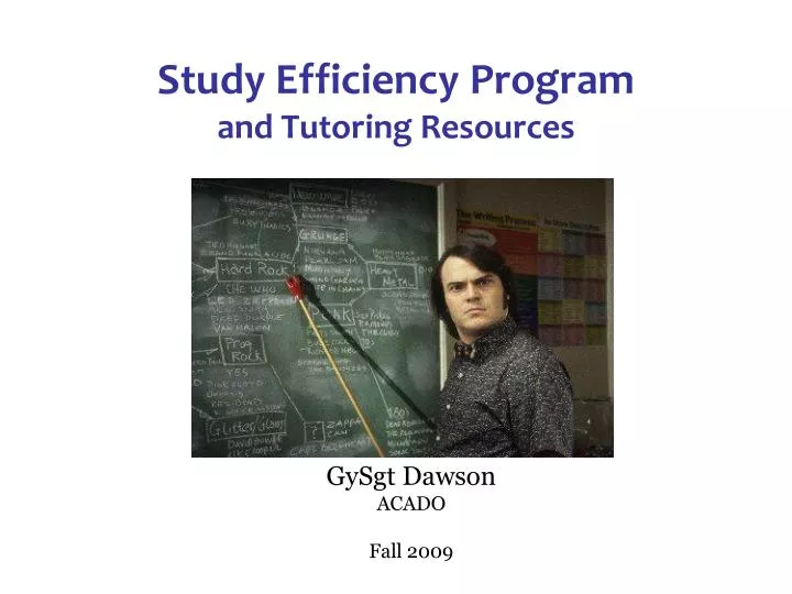 Study Efficiency Study Efficiency