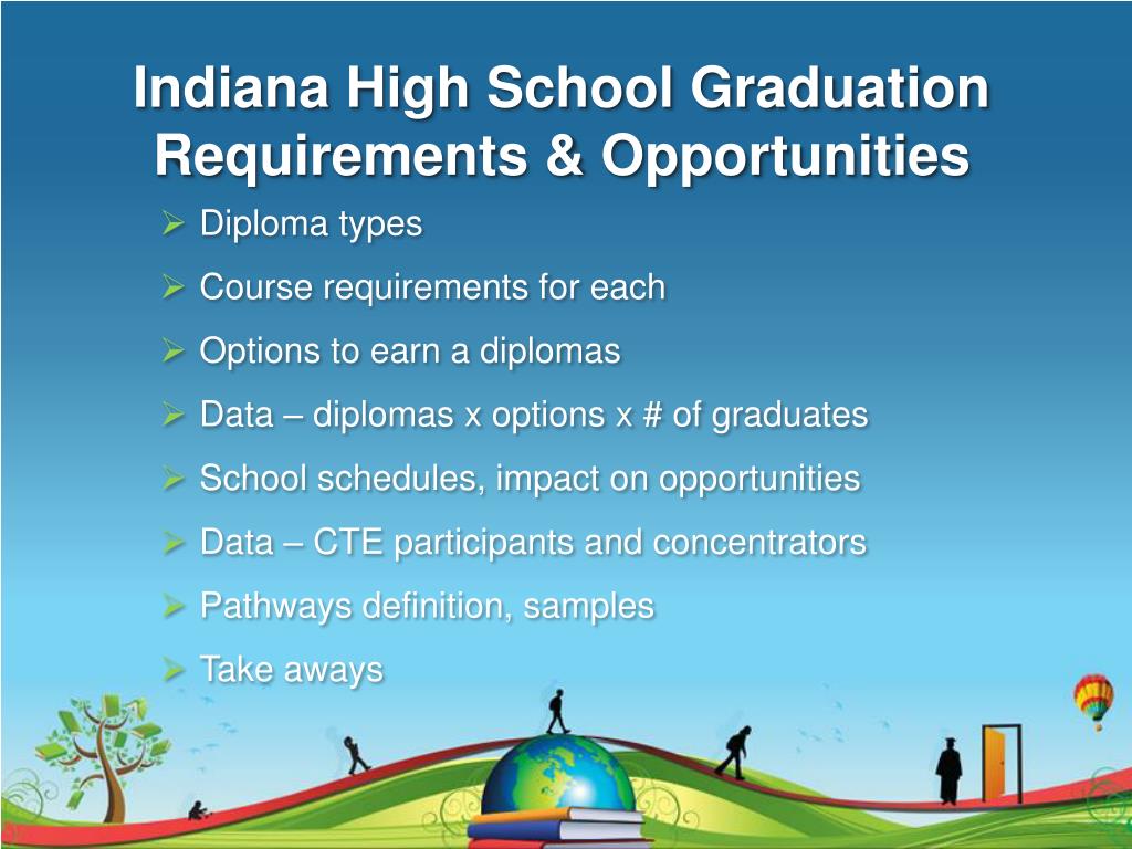 PPT Indiana High School Graduation Requirements & Opportunities Core