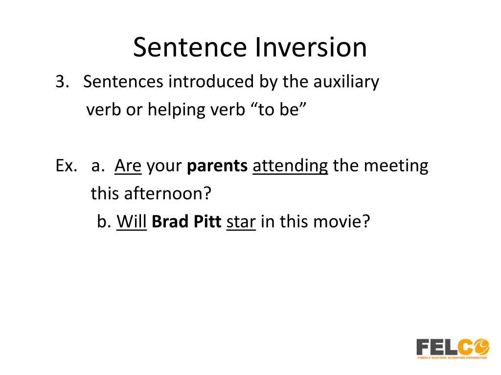 Inversion Sentences Practice Worksheet