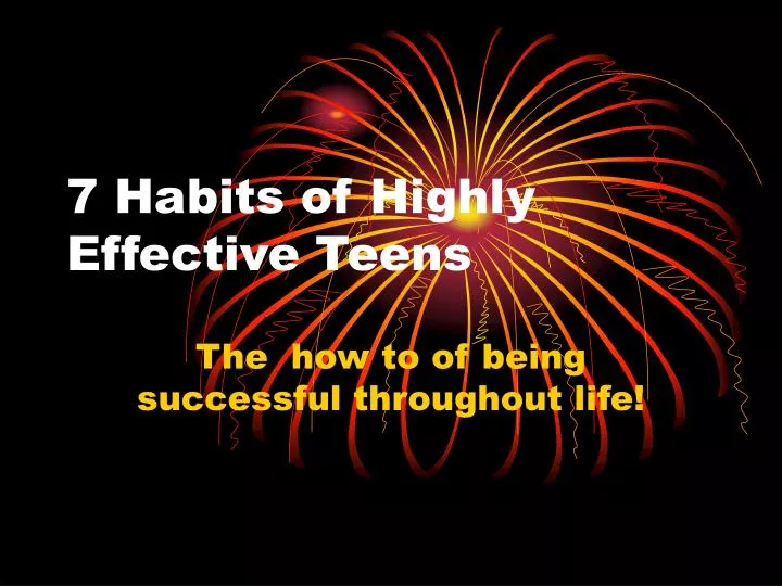 7 habits of highly effective teenagers pdf free download