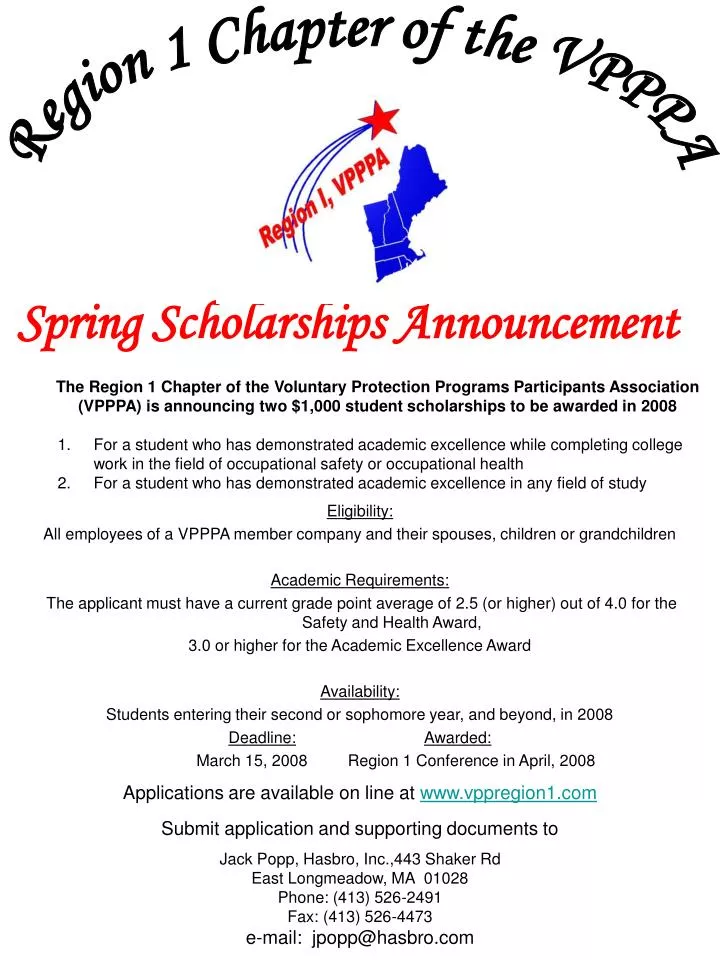 PPT - Spring Scholarships Announcement PowerPoint ...