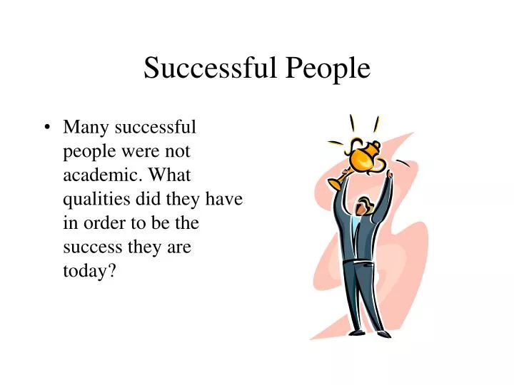 presentation about a successful person