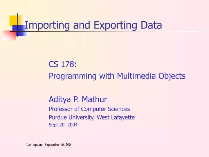 Ppt importing and exporting data powerpoint presentation free