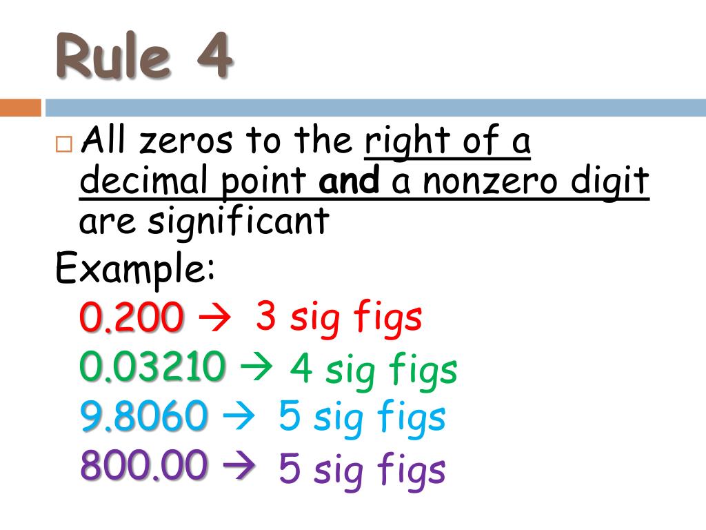 significant figures rules with examples