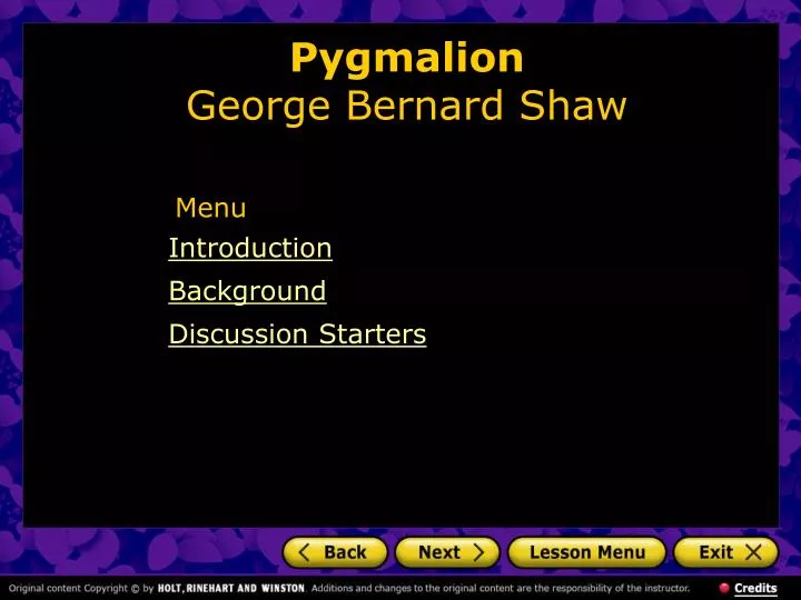 pygmalion george bernard shaw n.