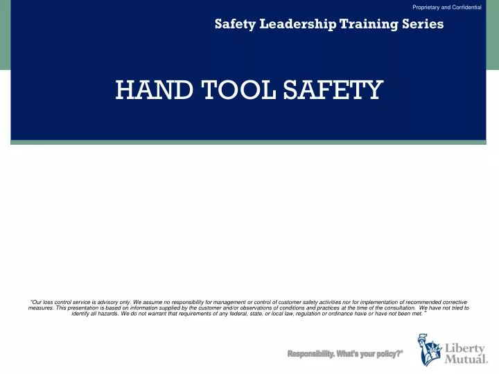 hand tool safety n.