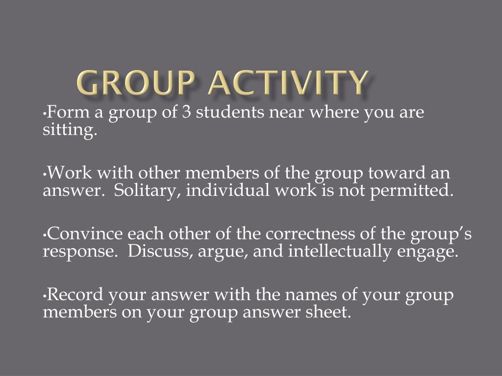 essay about group activity