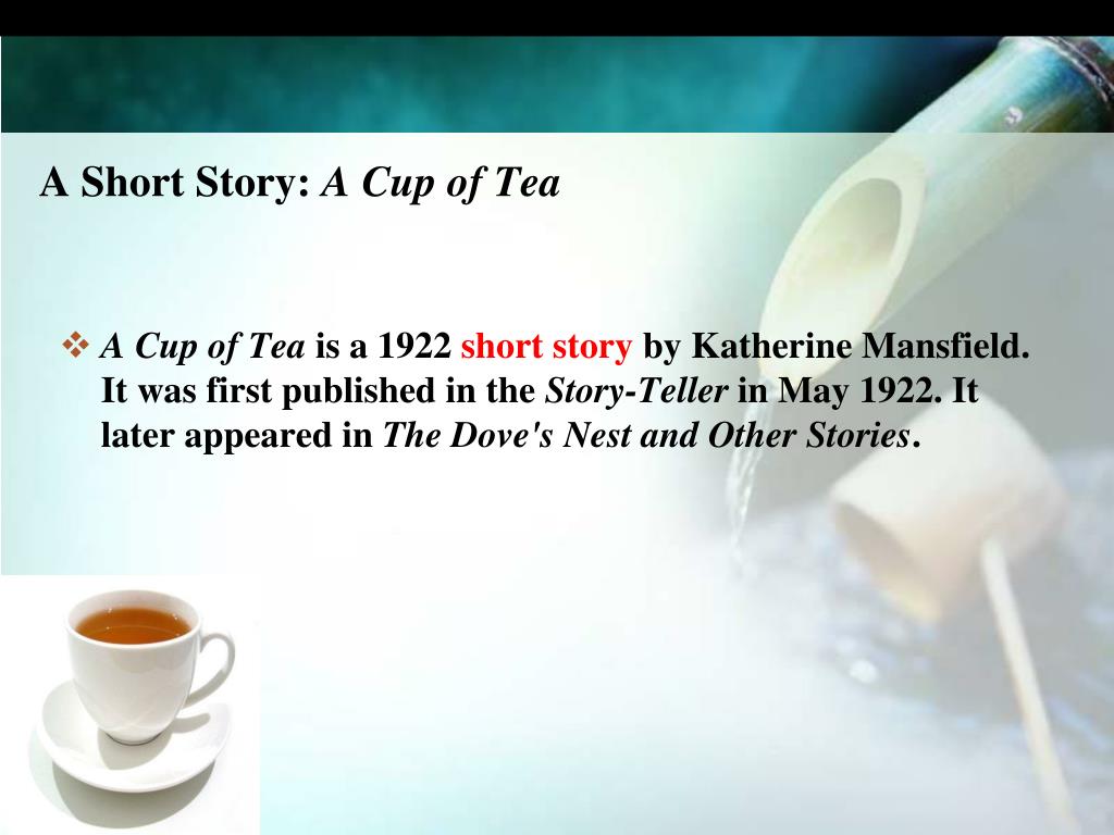 a cup of tea short story essay