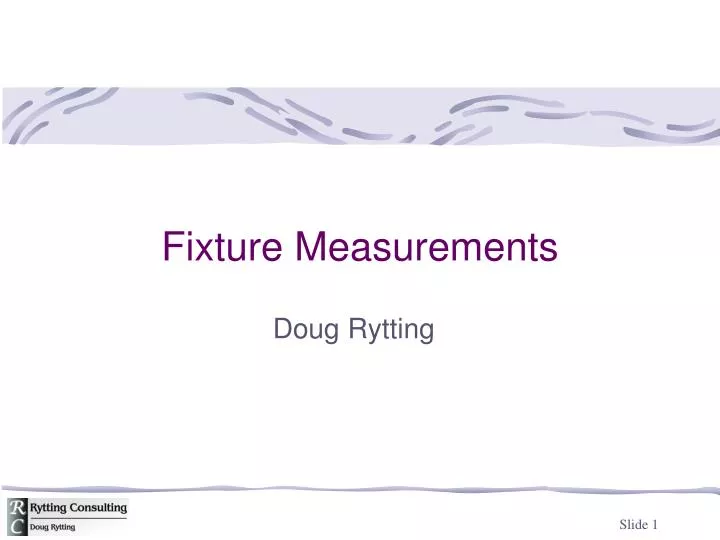 fixture measurements n.