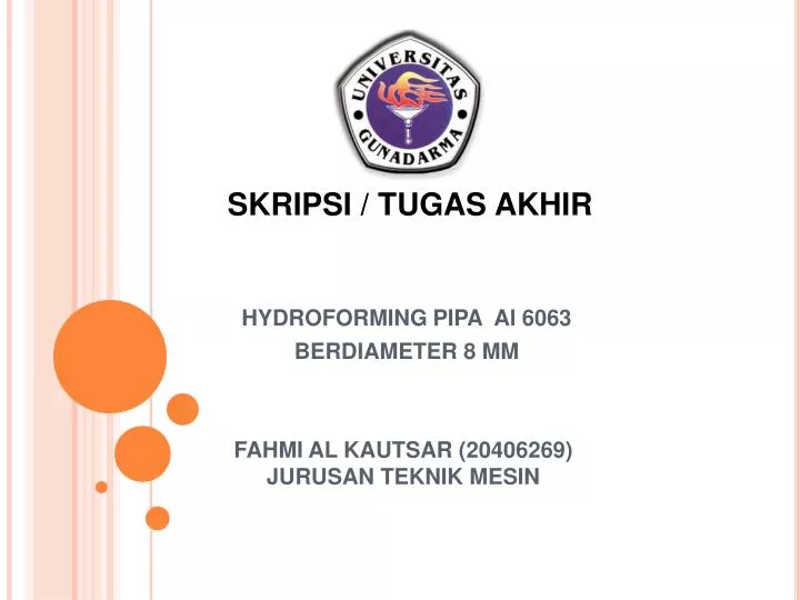 Ppt Fahmi Al Kautsar 20406269 Jurusan Teknik Mesin Powerpoint Presentation Id 6203184