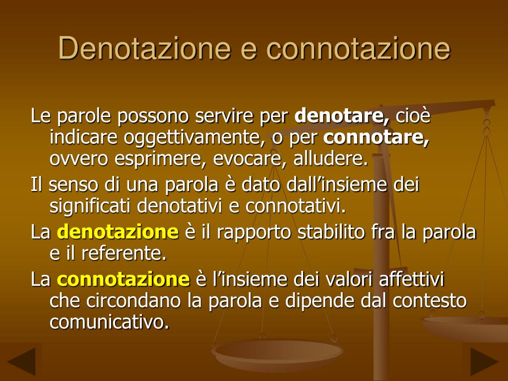 10 Parole Con Significato Denotativo E Connotativo PPT - DENOTAZIONE E CONNOTAZIONE PowerPoint Presentation, free download