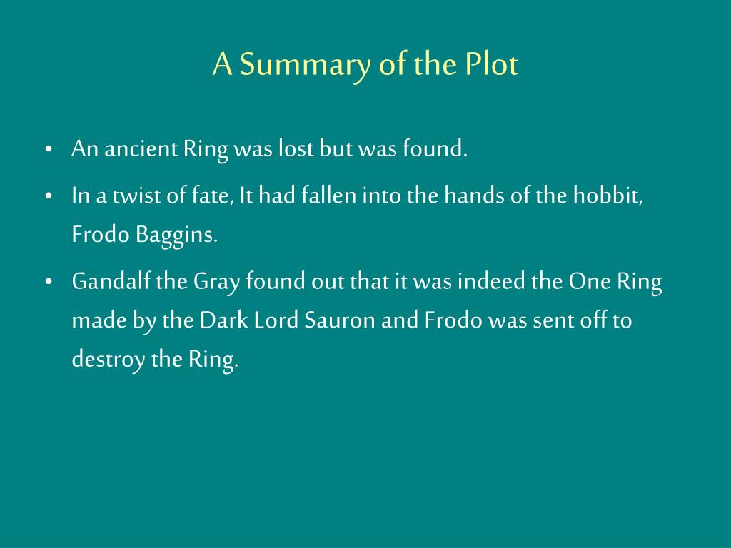 PPT - The Fellowship of the Ring PowerPoint Presentation - ID:6204001