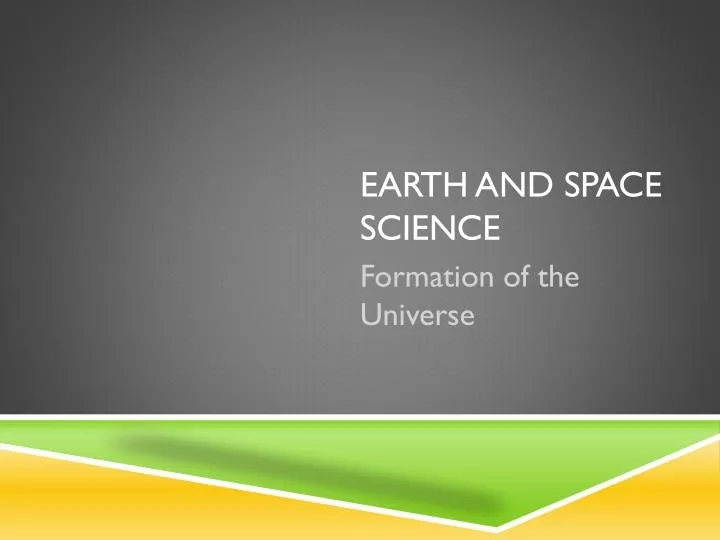 earth and space science n.