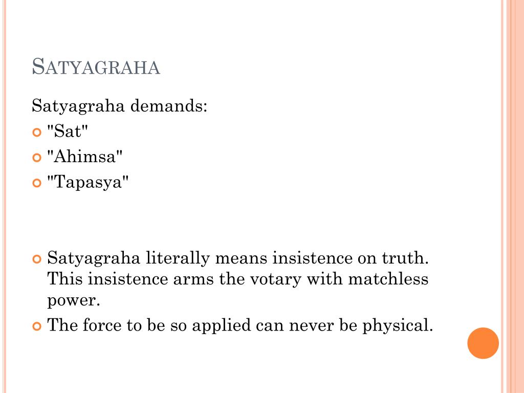 PPT - Satyagraha and ‘Nonviolence’: Gandhi in South Africa PowerPoint ...