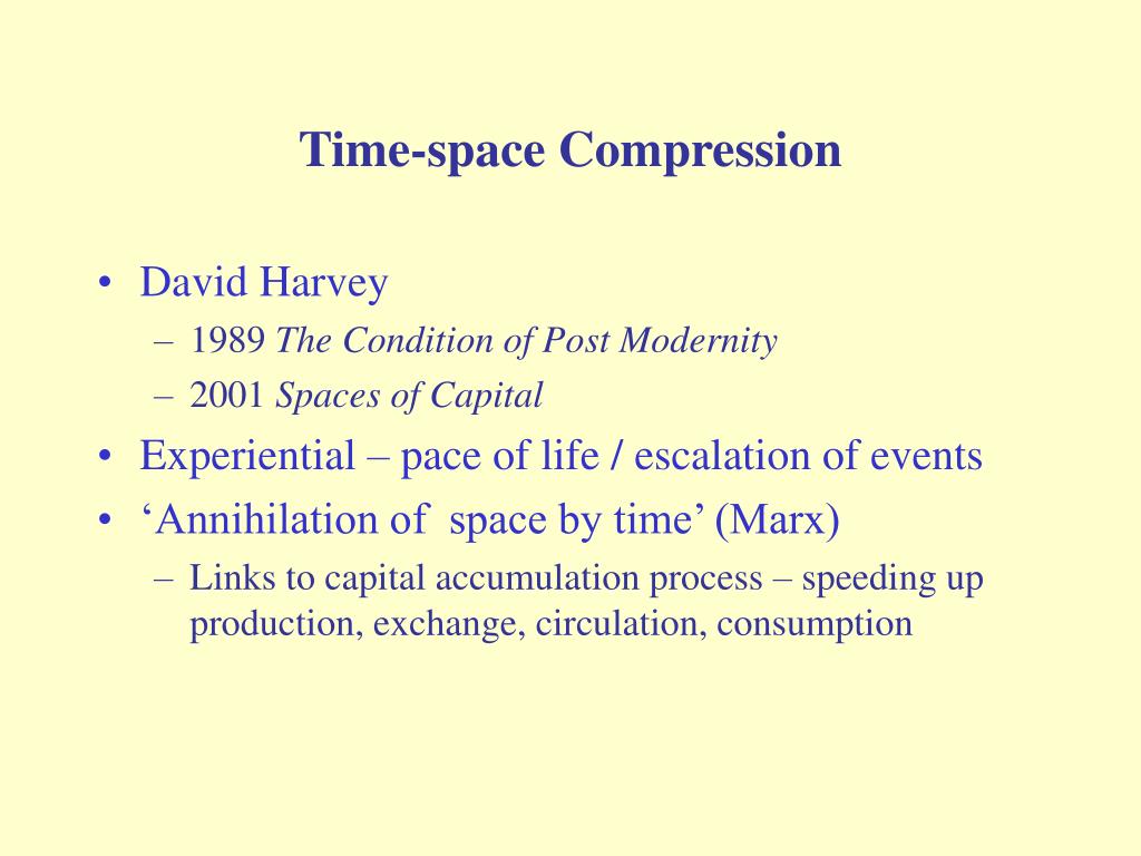 time space compression harvey