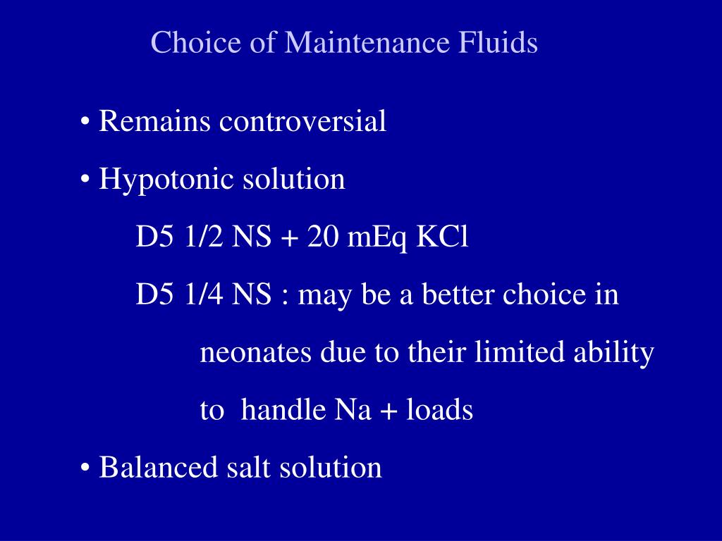 PPT Pediatric Fluid Management and Blood Product Therapy PowerPoint