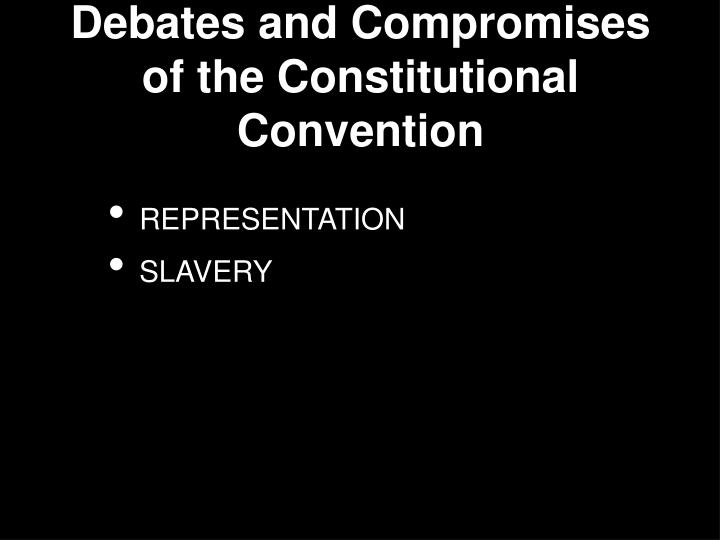 compromises of the constitutional convention