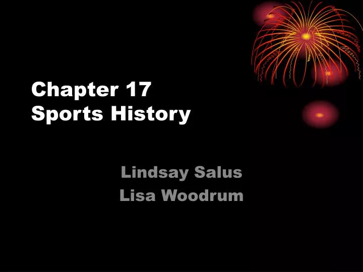 chapter 17 sports history n.