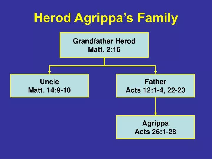 herod agrippa s family n.