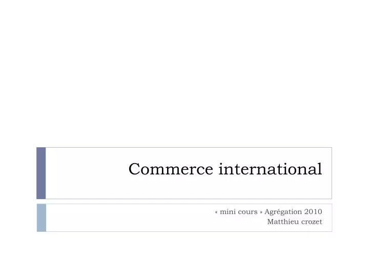 commerce international n.