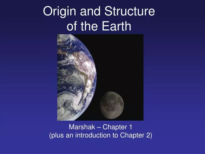 origin and structure of the earth essay