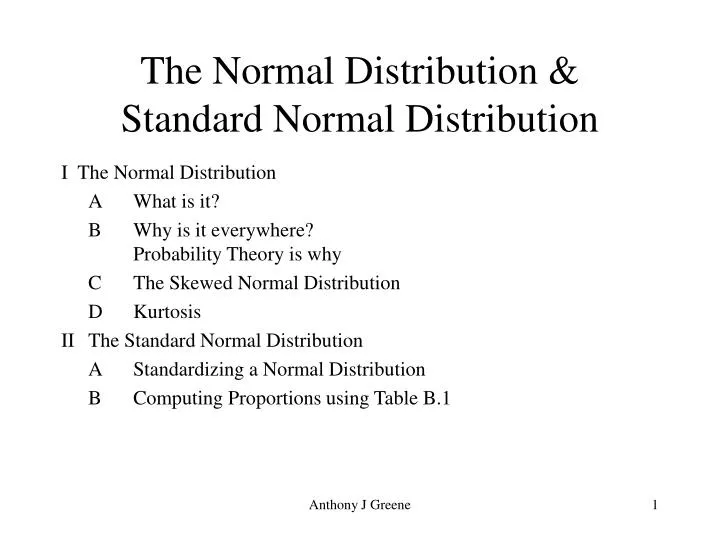 the normal distribution standard normal distribution n.