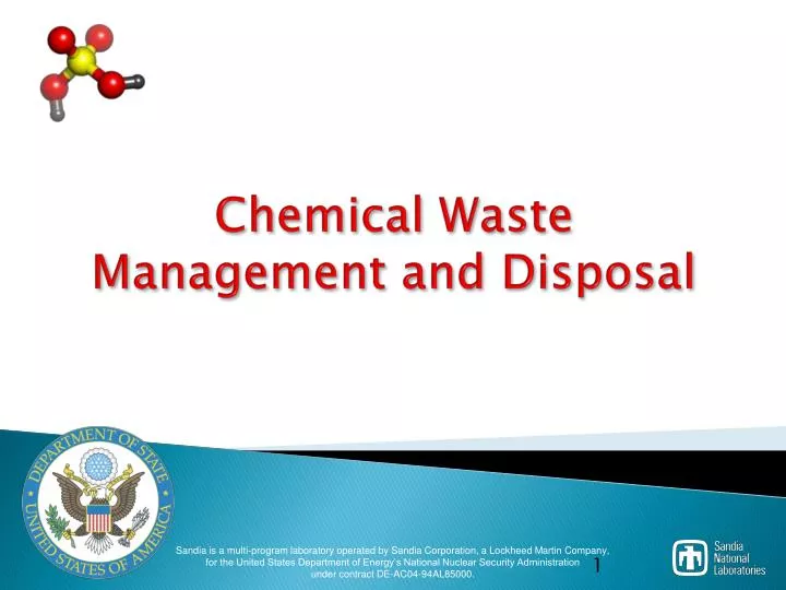 PPT - Chemical Waste Management and Disposal PowerPoint Presentation, free  download - ID:6209752