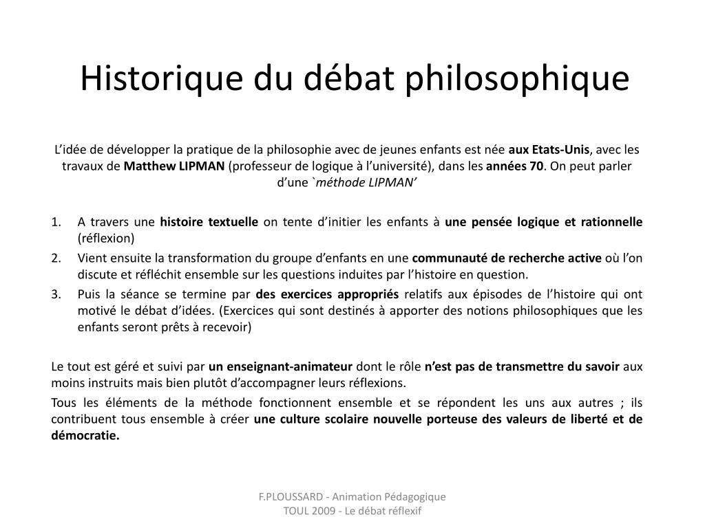 Ppt Historique Du Debat Philosophique Powerpoint Presentation Free Download Id 6209951