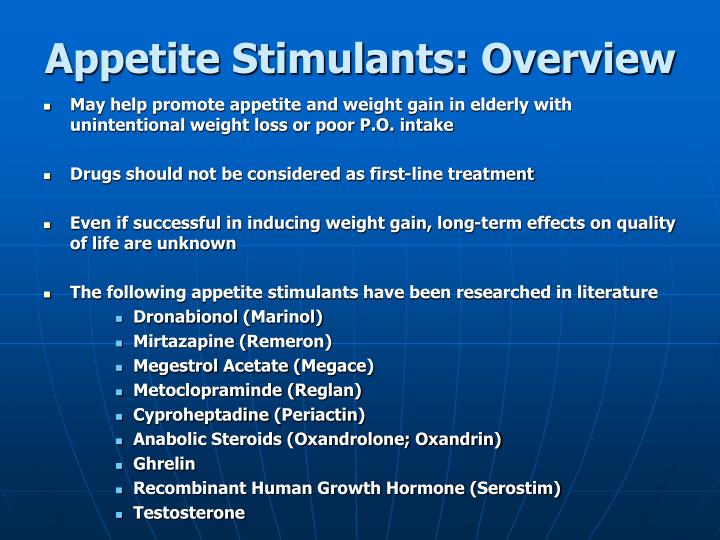 Remeron For Appetite Stimulation Dose