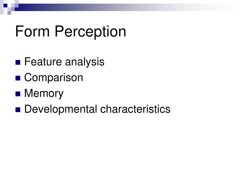form perception definition