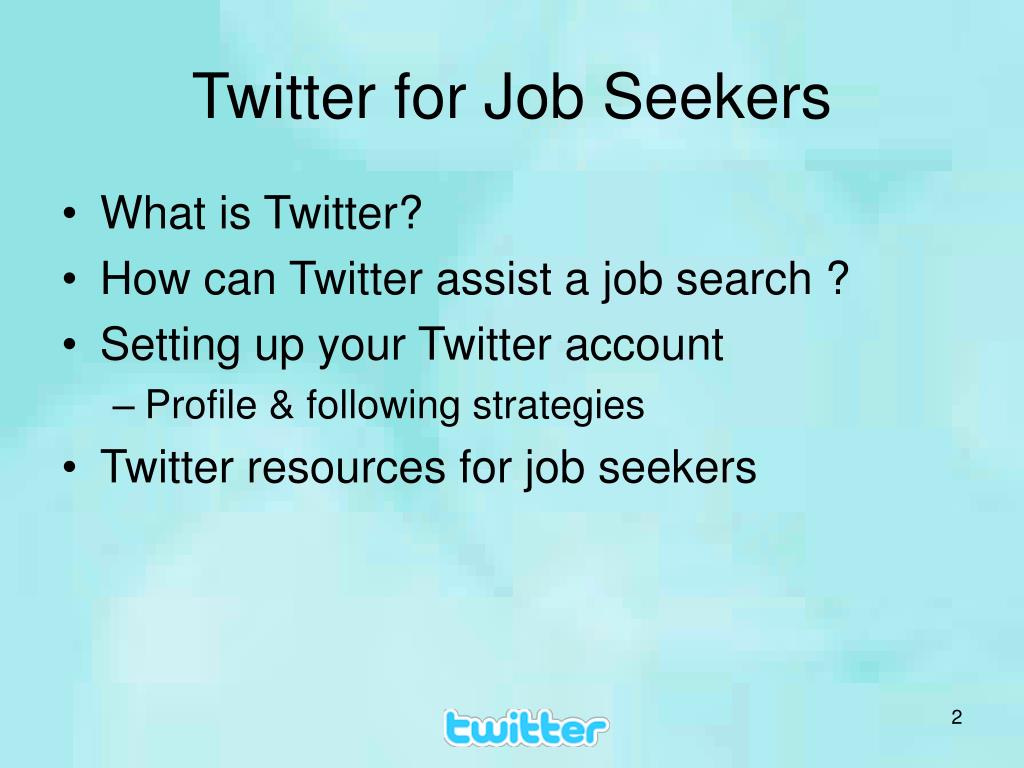 Benefits of twitter for job seekers