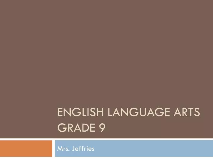 english language arts grade 9 n.