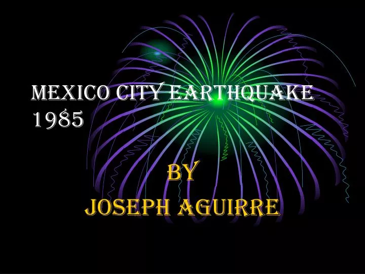 mexico city earthquake 1985 n.
