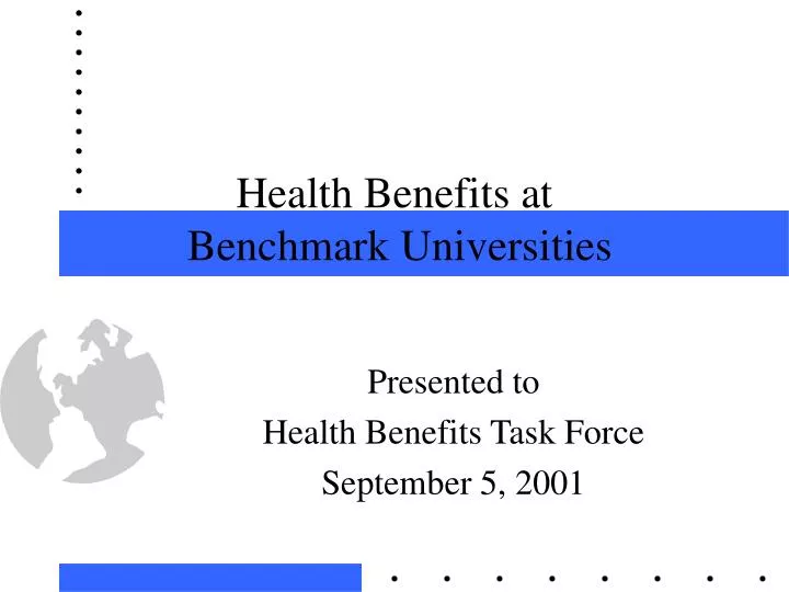 health benefits at benchmark universities n.